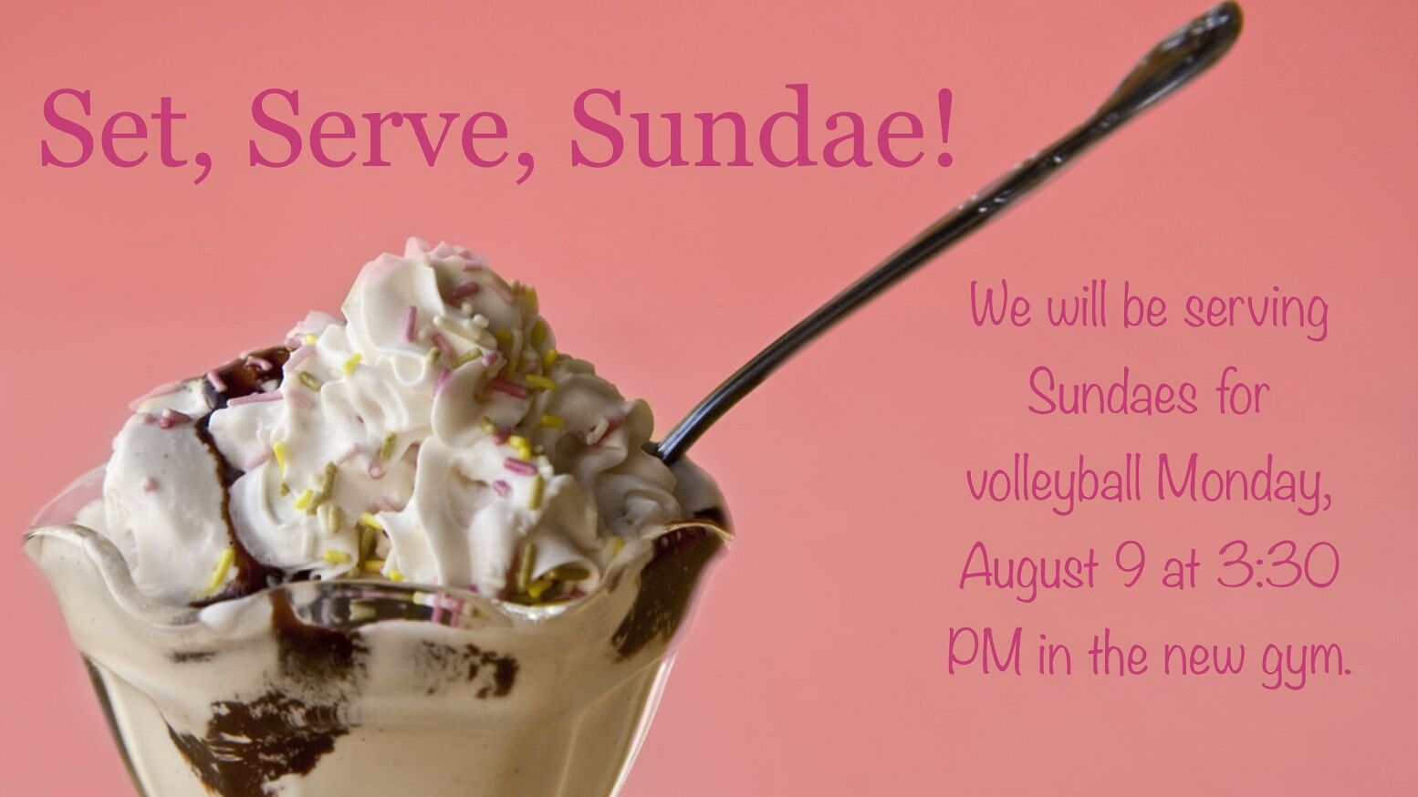 Set, Serve, Sundae! Booster Club Serving Bluekatts!